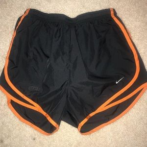 nike shorts w orange trim